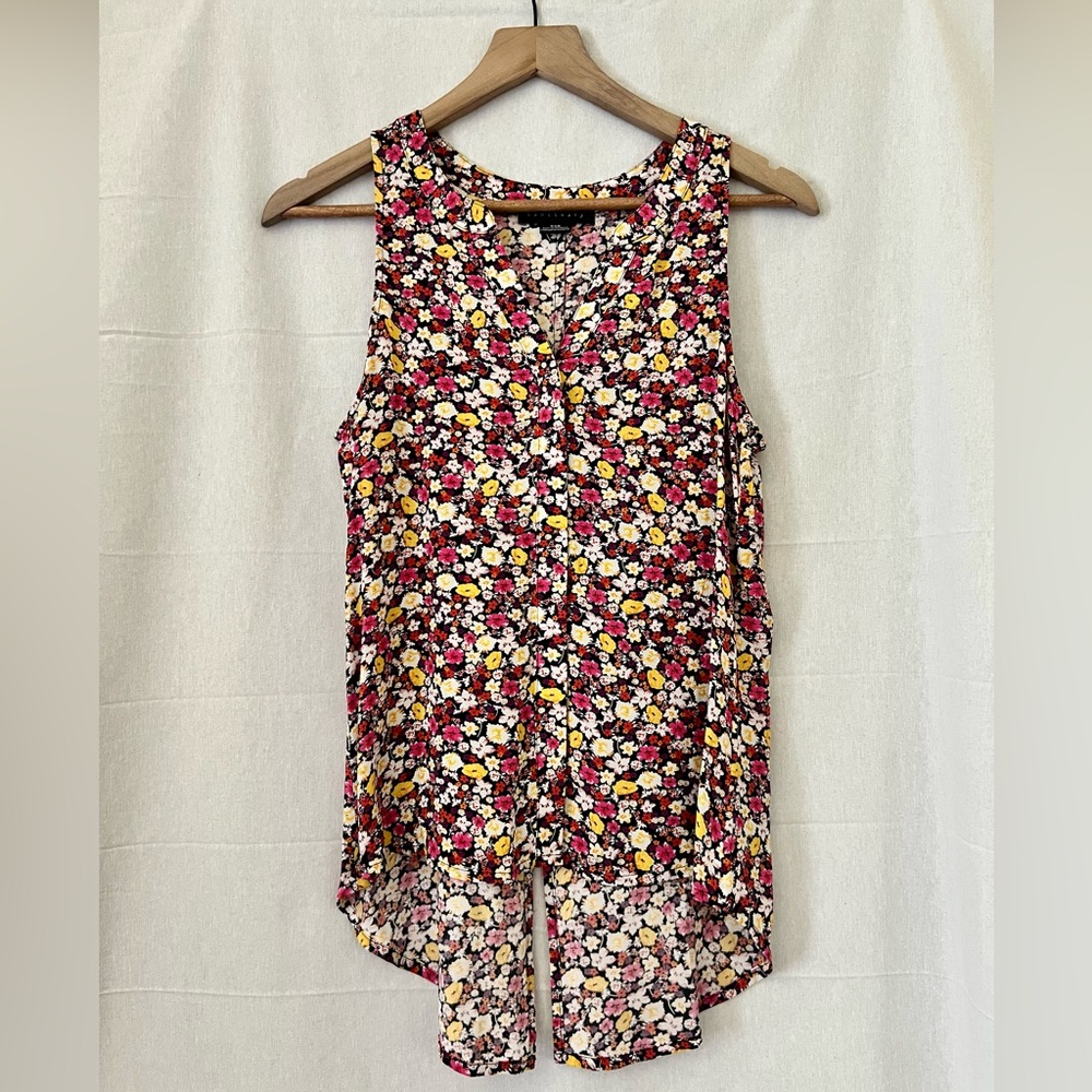 SANCTUARY | Floral V-Neck Blouse